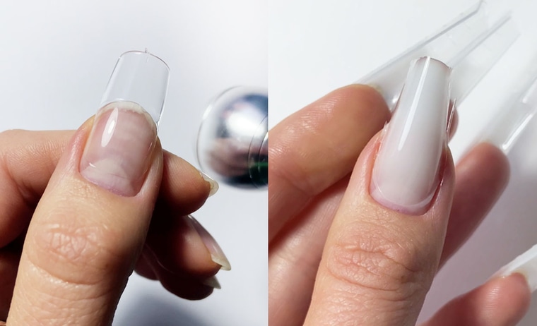 Extensión de uñas con gel tips y formas superiores